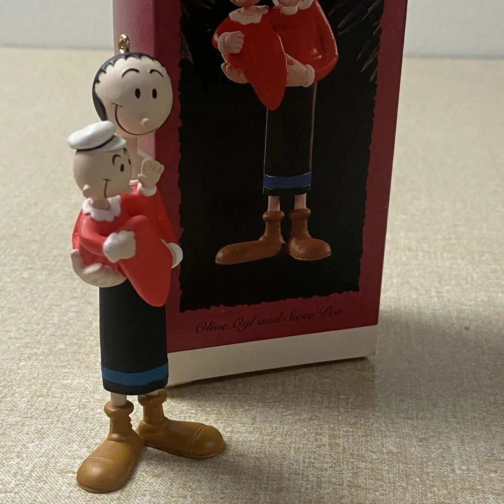 Hallmark‎ Keepsake Ornament Olive Oyl and Sweet Pea From Popeye 1996 Used W/Box